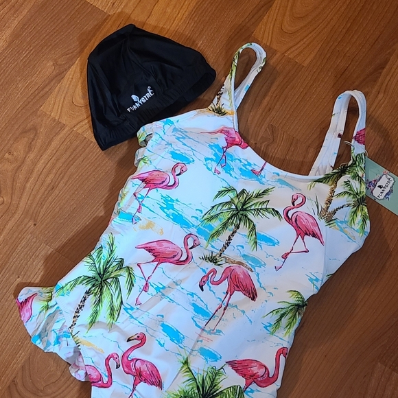NWT Flamingo one piece bathing suit - Picture 11 of 16